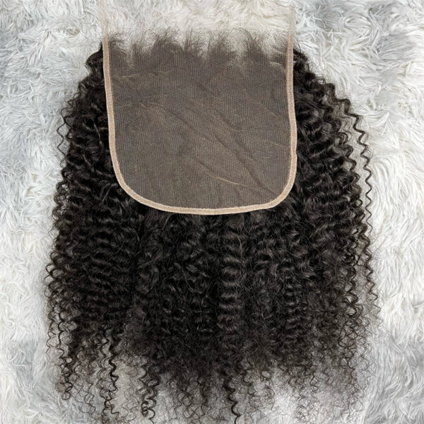Virgin Hair Afro Kinky Curly 4X4 5X5 6X6 7X7 HD Lace Closure - Image 2